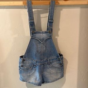 Mossimo Denim Overall Shorts